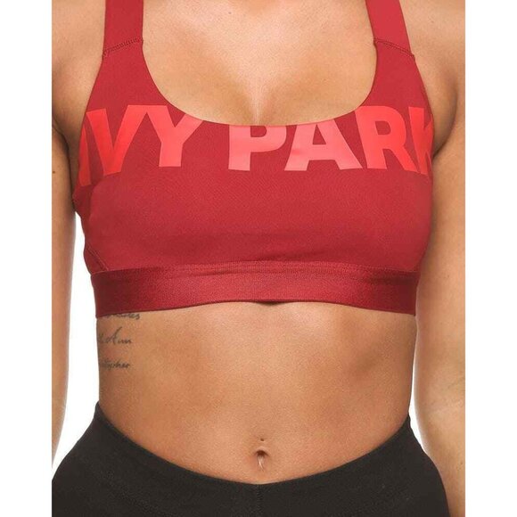 IVY PARK Sports Bra Women’s Extra Small Racerback Red New with Tags Deadstock - Picture 1 of 10